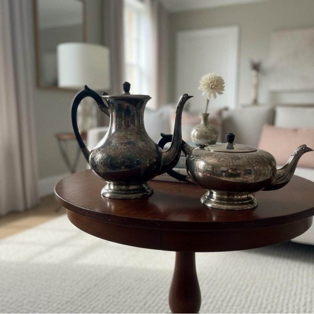 Antique EPBM Silver Plate Tea Pots